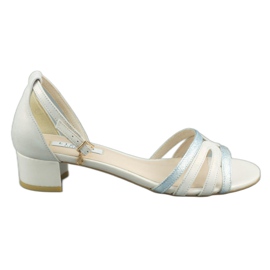 Lizard Sandálias no poste 04643 azul pérola