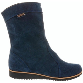 Olivier Botas de Couro Emi Azul Quente