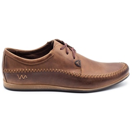 Polbut Sapatos masculinos de couro C22 marrom