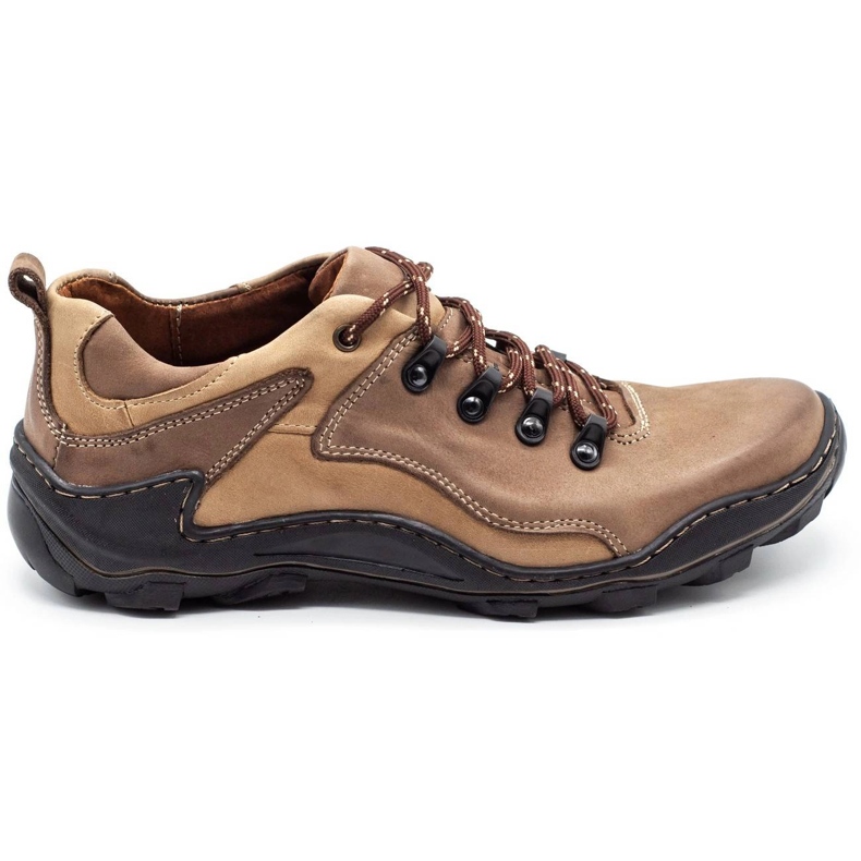 KENT Sapatos masculinos de couro Trapery 207 marrom castanho