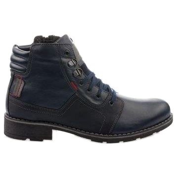 Mario Pala 323 botas de neve azul marinho