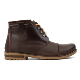 Olivier Botas de inverno masculinas, botas de neve 120 marrons marrom