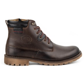 Mario Pala Botas de inverno 754 marrom escuro