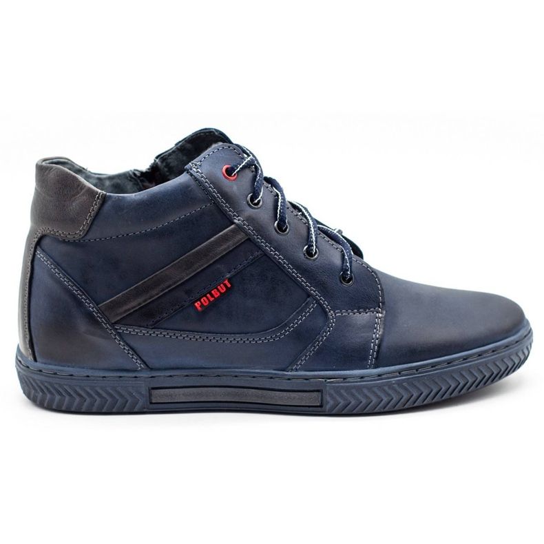 Polbut Sapatos de inverno masculino J47S azul marinho