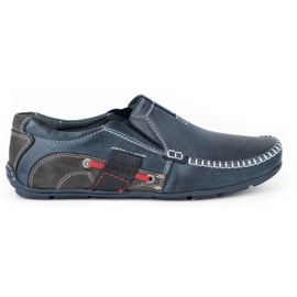 Olivier Mocassins masculinos 834 azul marinho