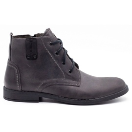 Polbut Sapatos de inverno masculinos cinza C20