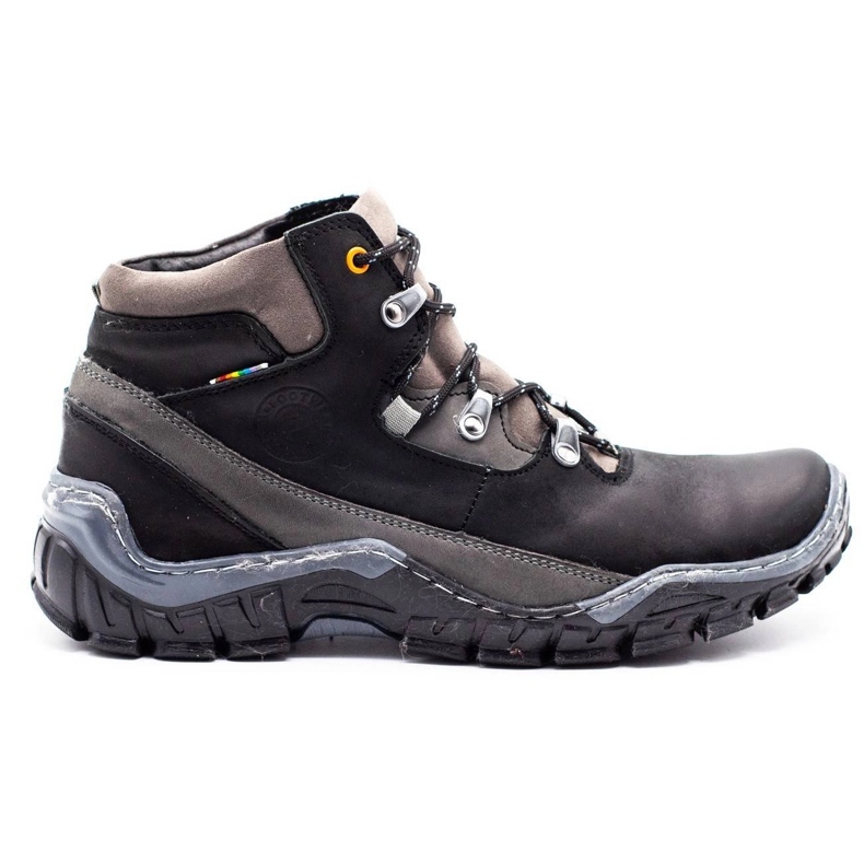 Olivier Botas de inverno masculinas 134GT pretas preto