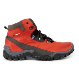 Olivier Botas de inverno masculinas vermelhas 134GT vermelho