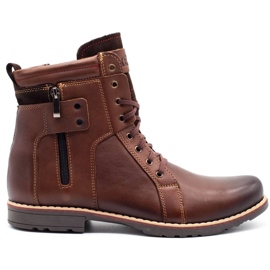 KENT Sapatos de inverno masculino 237 marrons marrom