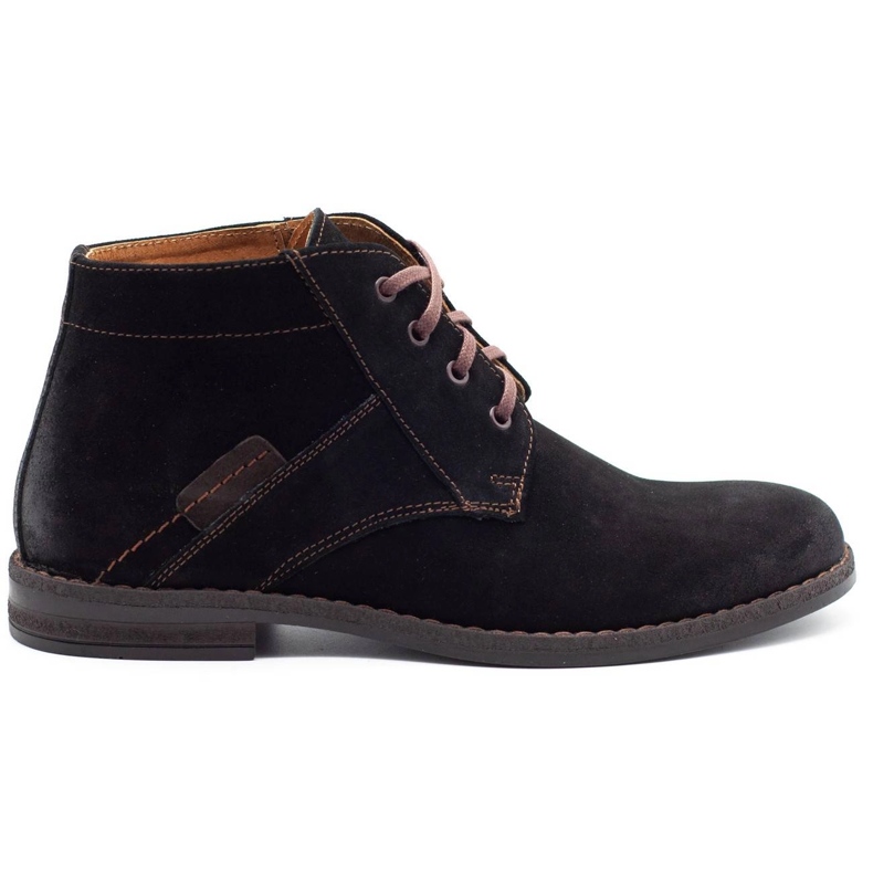 Olivier Botas Jodhpur masculinas negras 605 preto