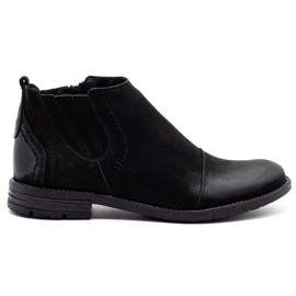 KOMODO Botas de inverno masculinas negras 872K preto KOMODO Botas de inverno masculinas negras 872K preto