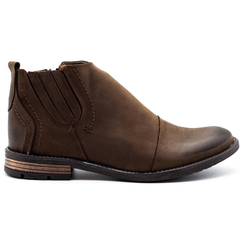 KOMODO Botas de inverno masculinas marrons 872K castanho