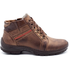 Mario Pala Sapatos de inverno masculinos 311 MP marrons marrom