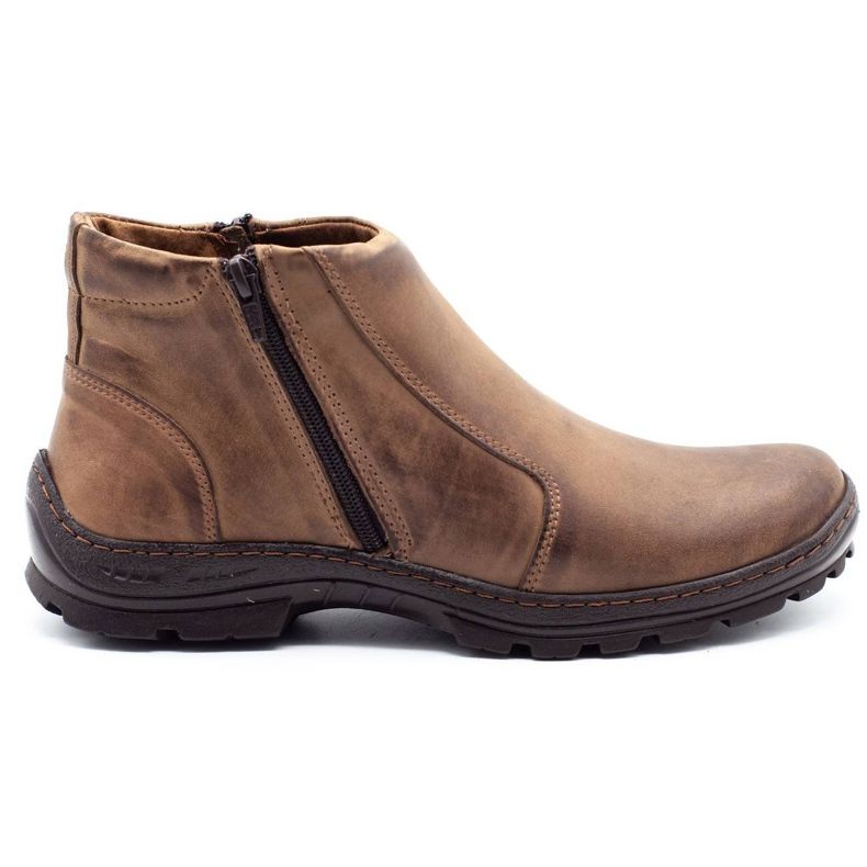 Mario Pala Botas de inverno masculinas marrons de 300 MP castanho