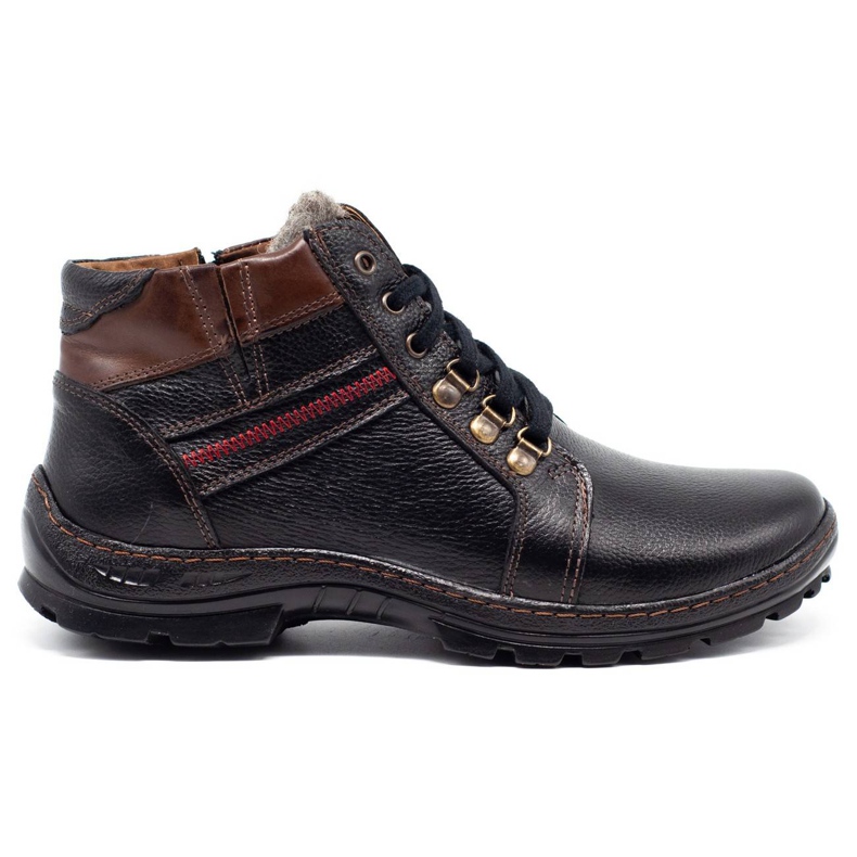 Mario Pala Botas de inverno masculinas negras 311 MP preto