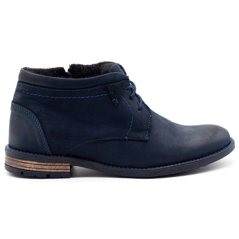 KOMODO Sapatos de inverno masculino 834K azul marinho