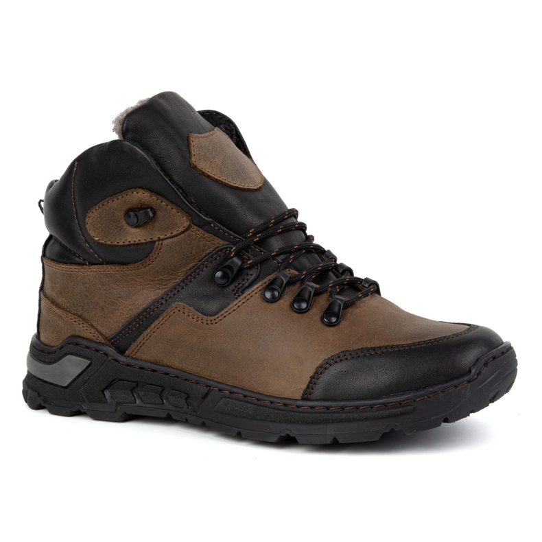 KENT Sapatos de inverno masculinos 514 marrons castanho