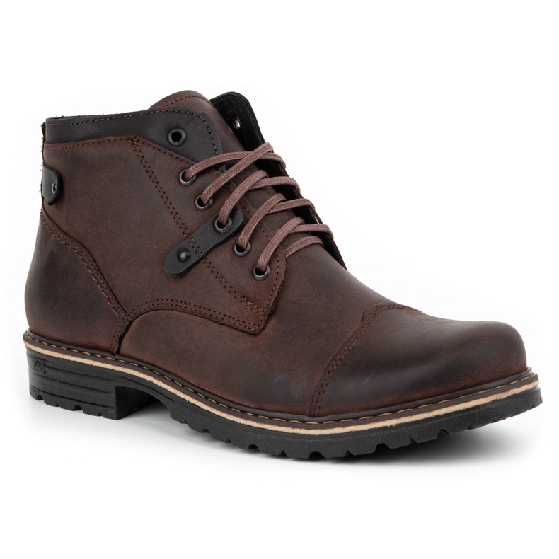 Polbut Sapatos de inverno masculino C15 marrom castanho