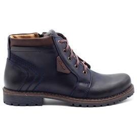 Polbut Botas de neve masculinas J34S azul marinho azul-marinho