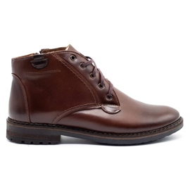 Mario Pala Botas de inverno masculinas 911 MP marrons marrom