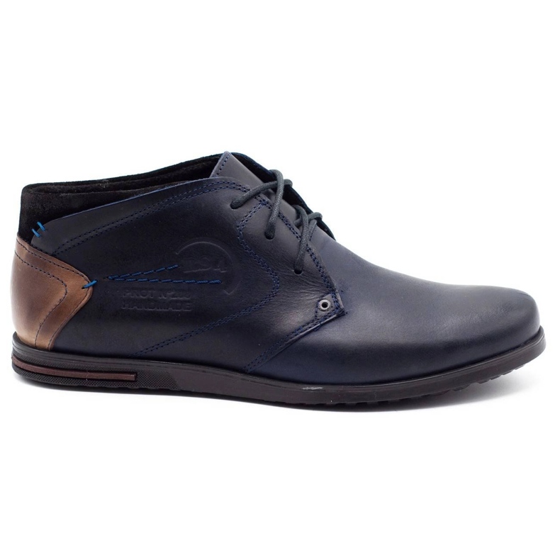 Polbut Sapatos isolados masculinos C37F azul marinho