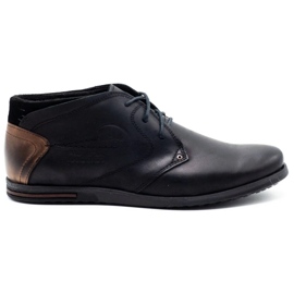 Polbut Sapatos isolados masculinos negros C37F preto