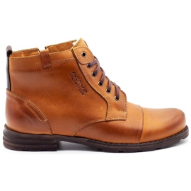 Polbut Botas de neve masculinas 403 vermelhas laranja