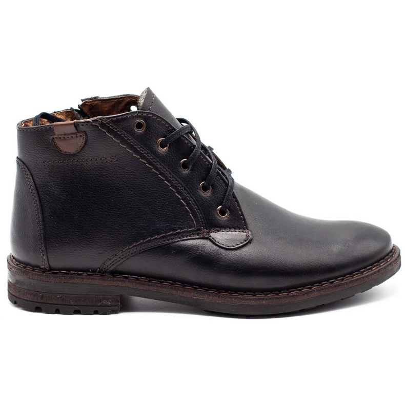 Mario Pala Botas de inverno masculinas negras 911 MP preto