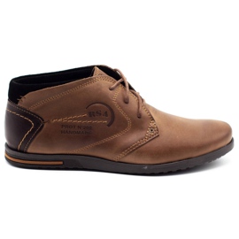 Polbut Sapatos masculinos com isolamento marrom C37F