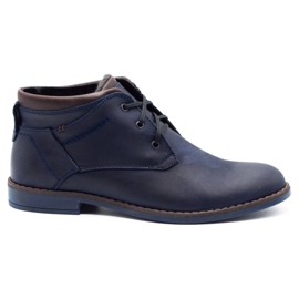 Polbut Sapatos isolados masculinos J38S azul marinho azul-marinho