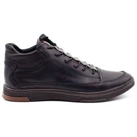 Polbut Sapatos masculinos de inverno K25F kabir preto