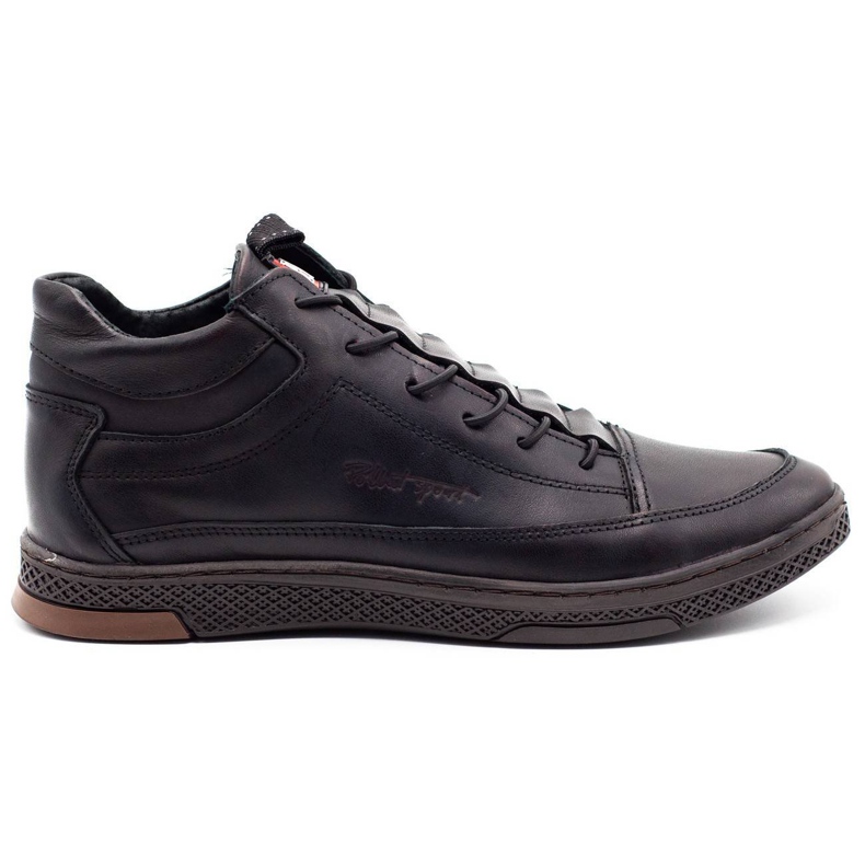 Polbut Sapatos masculinos de inverno K25F kabir preto