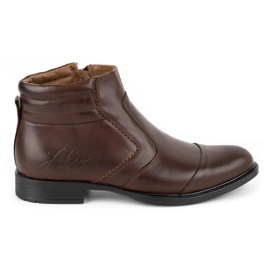 Joker Sapatos de inverno masculinos 323J marrons marrom