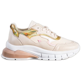 Sweet Shoes Tênis Bege Estiloso Sweet Shoes Tênis Bege Estiloso