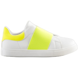 SHELOVET Sapatos deslizantes com elástico branco SHELOVET Sapatos deslizantes com elástico branco