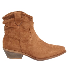 Botas de cowboy femininas camelo 99-65 Camel marrom