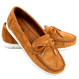 BM Mocassins Camel RQ-2 Camel femininos castanho