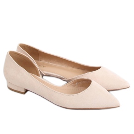 Bailarinas com recorte bege MM-593 bege
