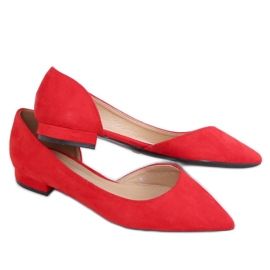 Bailarinas com um corte vermelho MM-593 Vermelho