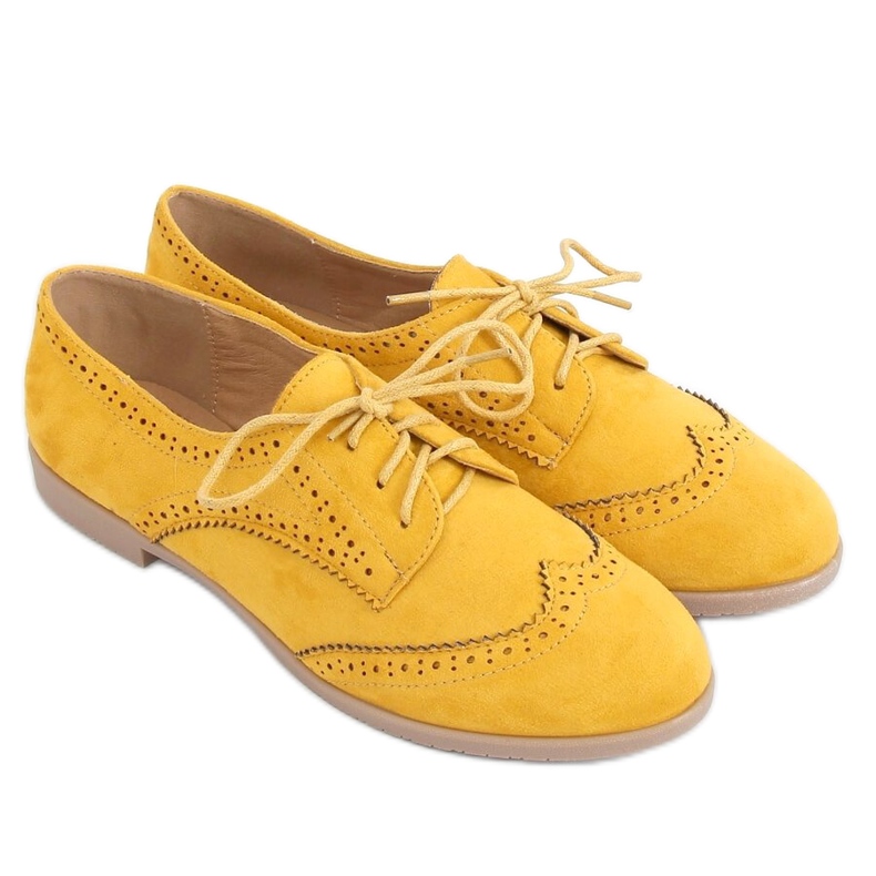 Mocassins de amarrar H110 Mostaza amarelo