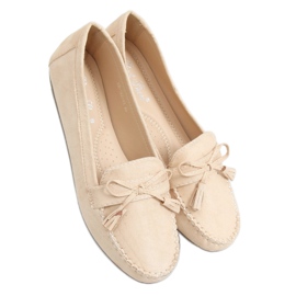 Mocassins bege feminino XR-1R2 Beige Mocassins bege feminino XR-1R2 Beige