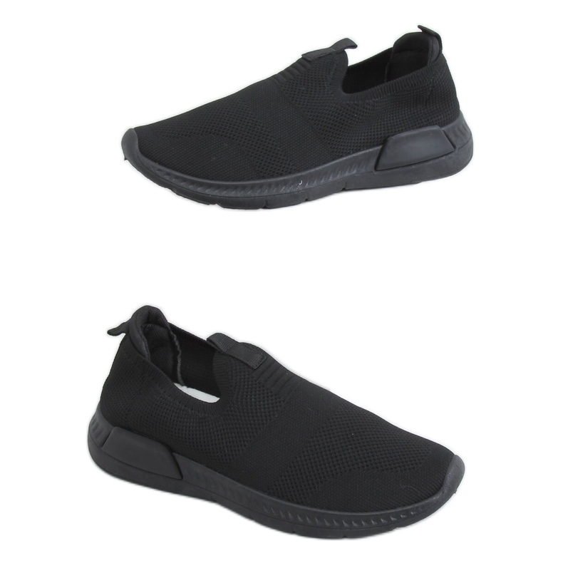 Meias pretas sapatos esportivos C9273 Negro preto