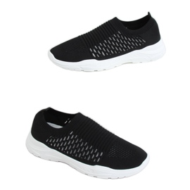 Sapatos esportivos pretos com meias 9862 Black