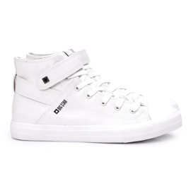 Tênis de cano alto masculino Big Star White Y174024 branco
