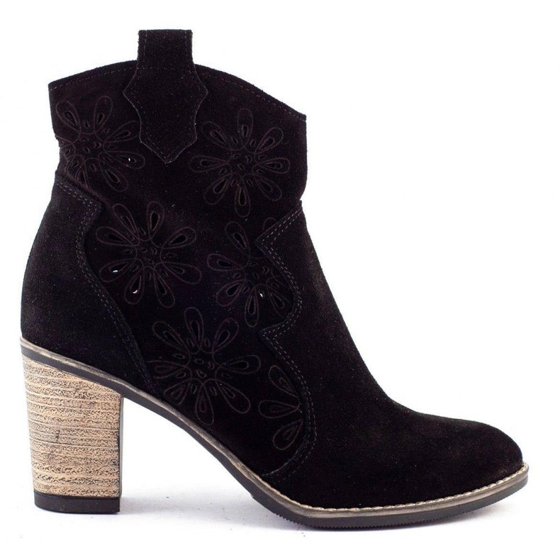 Olivier Openwork de salto alto Lena preto