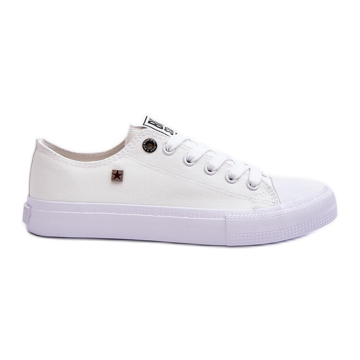 Tênis feminino clássico baixo Big Star AA274010 branco