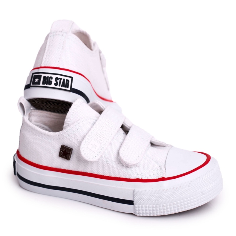 Tênis infantil com velcro Big Star HH374199 branco