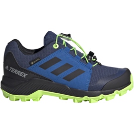 Sapatos infantis Adidas Terrex Gtx K EF2231 azul marinho e azul azul-marinho