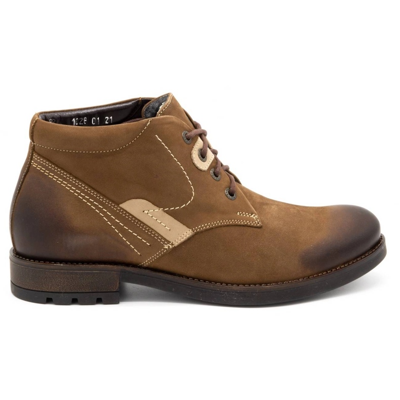 Olivier Sapatos de inverno masculino 1028 marrons castanho