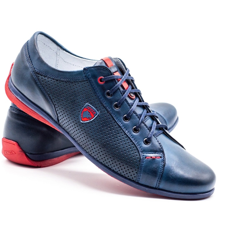 Joker Sapatos casuais masculinos 295J azul marinho